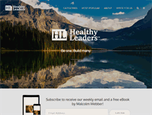 Tablet Screenshot of healthyleaders.com